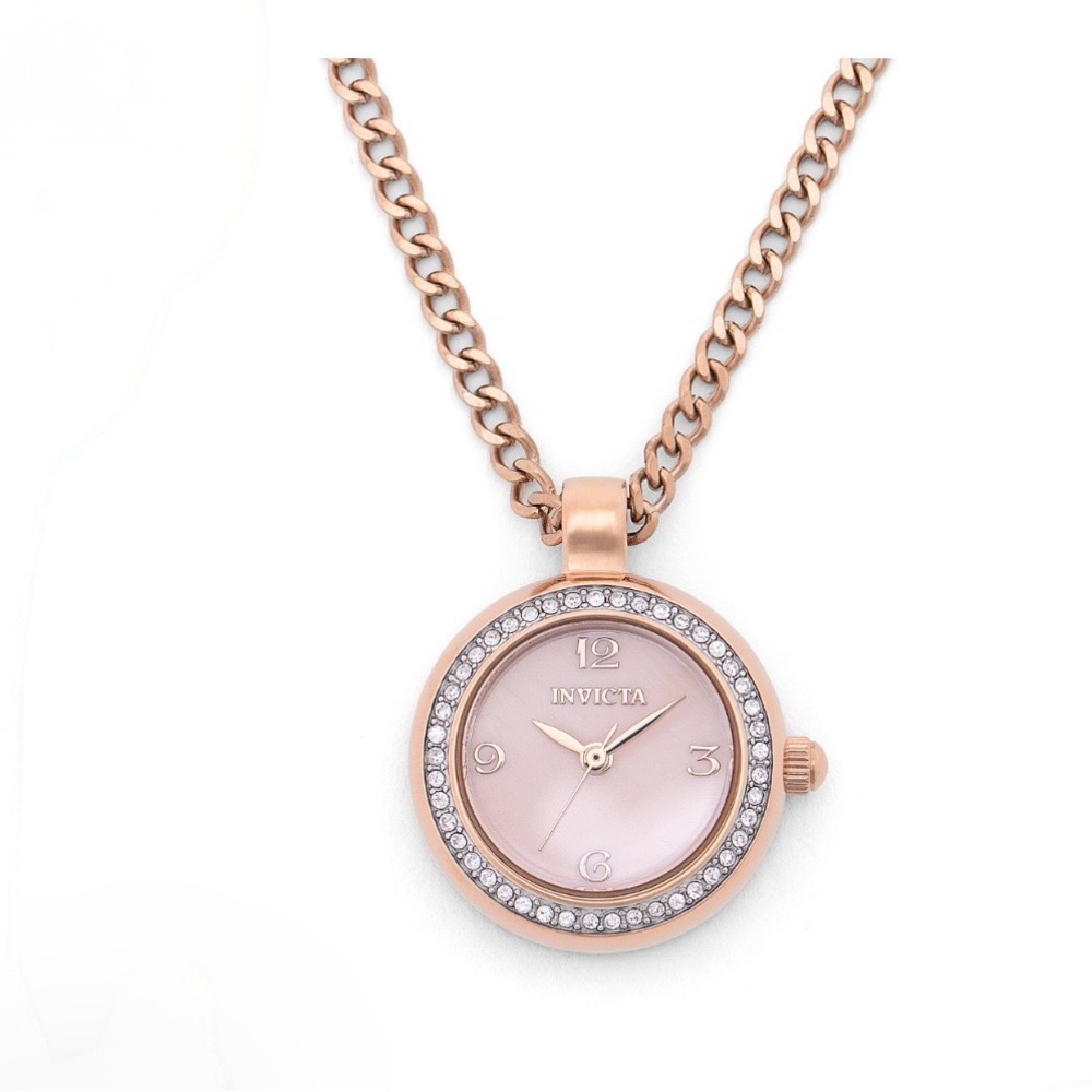 Invicta Mini Angel Women’s Necklace Watch Mother Pearl Dial - 22.5mm rose 49933